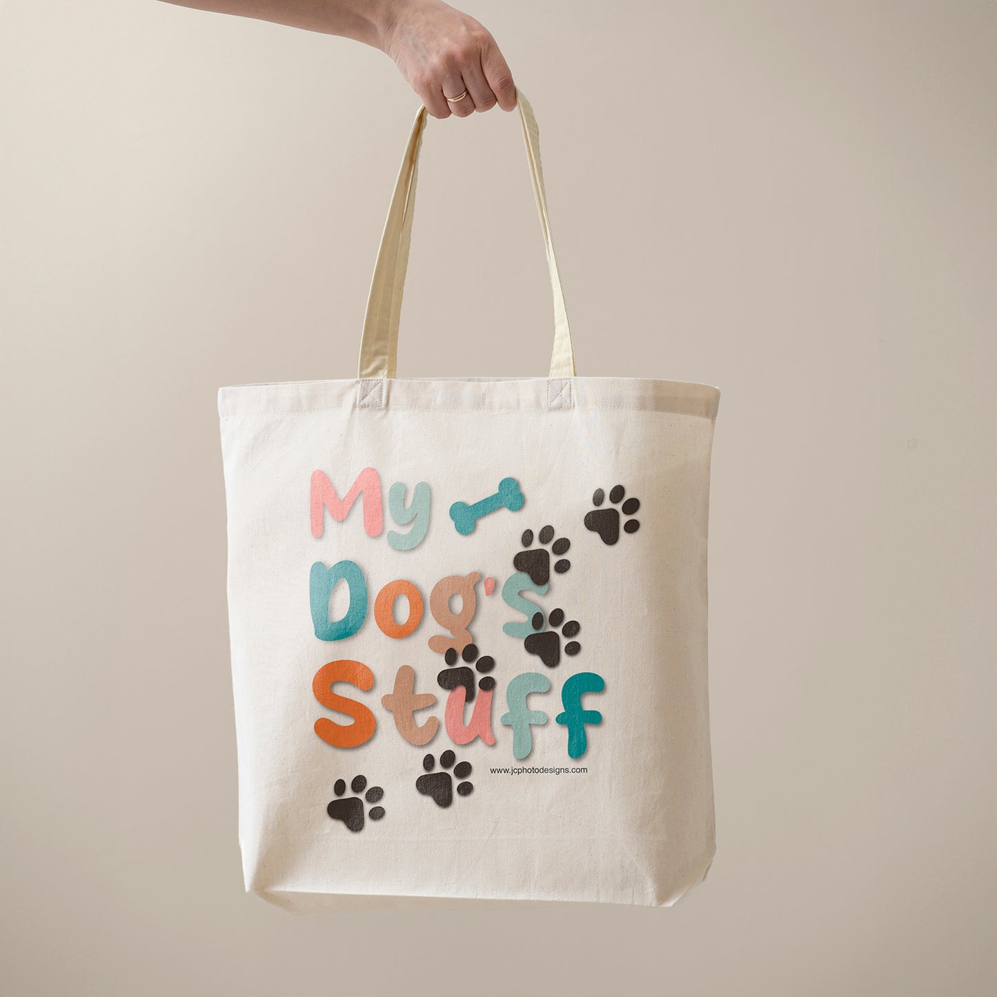 'My Dog's Stuff' Canvas Tote Bag