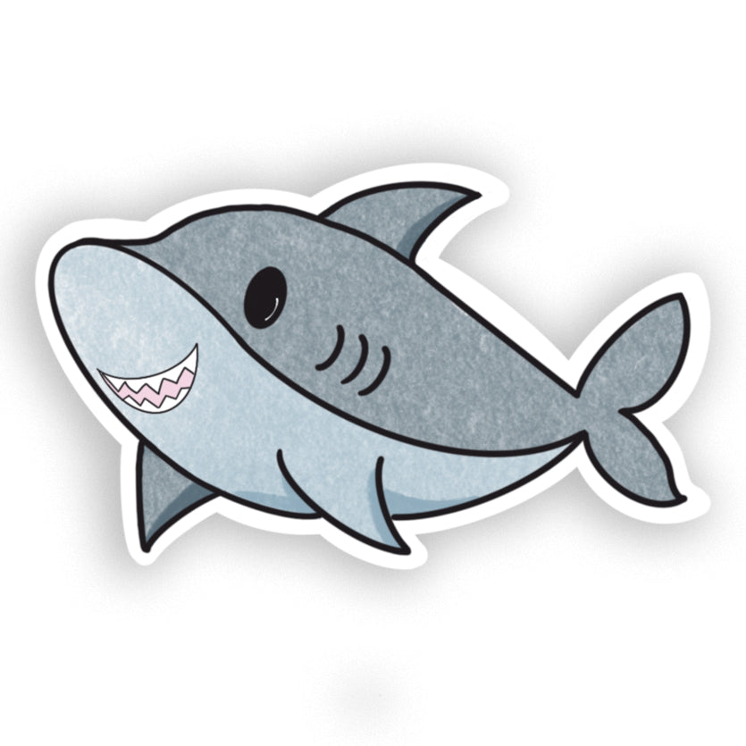 Friendly Shark Sticker - Playful Sea Predator Sticker