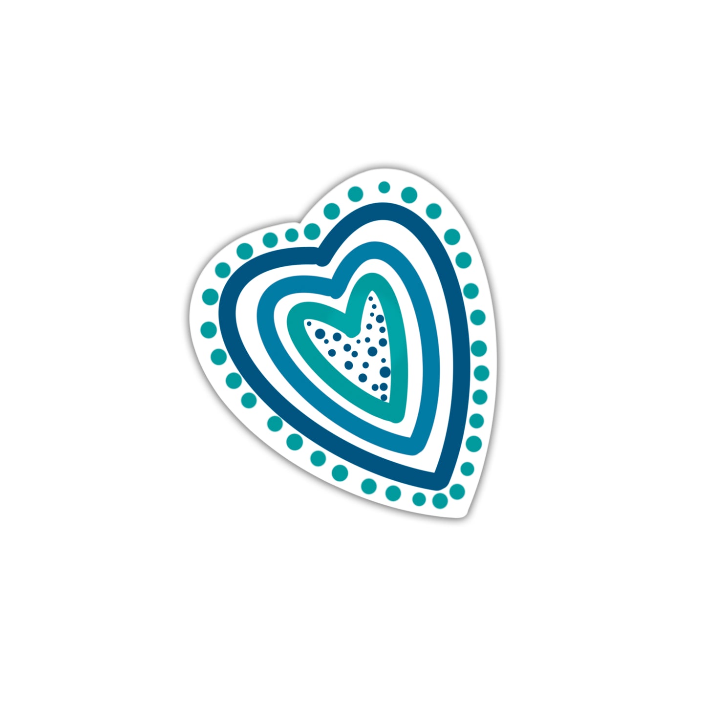 Heart Dots Sticker